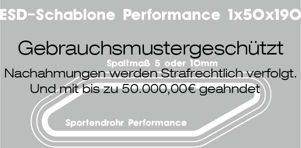 Beschnittschablone performance DUPLEX