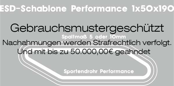Beschnittschablone performance DUPLEX