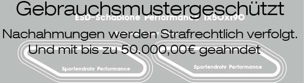 Beschnittschablone performance
