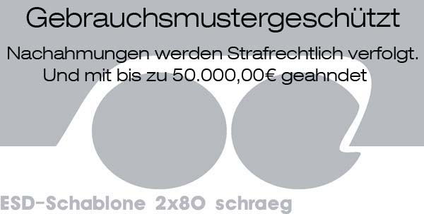 Beschnittschablone Duplex sport-look schr&auml;g