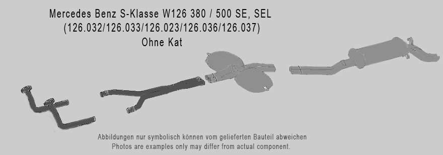 Serienrohr Edelstahl ohne Kat