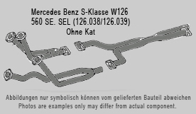 Serienrohr Edelstahl ohne Kat