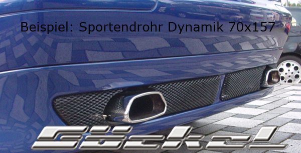 Sport-Endrohr goeckel dynamik edelstahl