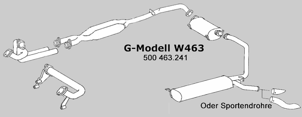 G-Modell Sportauspuff 500er 463.241