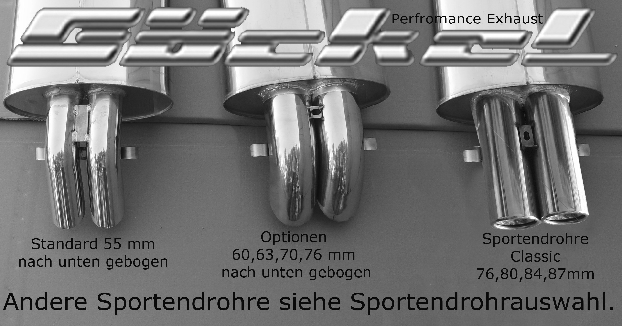 Sportauspuff SL R107 C107 W107 