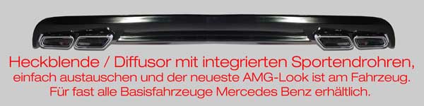 AMG Sportendrohre System für fast alle Mercedes Benz Modelle