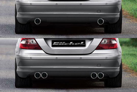 Mercedes Benz Clk W209 Amg Performance Sportauspuff Auspuff Endschalldampfer Va Ebay