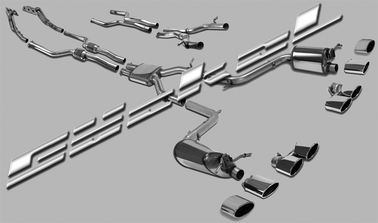 Sport Auspuff Anlage C-Klasse w204
