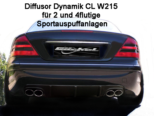 CL W215 Diffusor, Heckblende, AMG, Stoßstange, Goeckel Performance