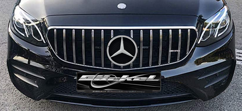 Neu Original Mercedes Benz MB E W213 Luxus Vorne Stoßstange Unten Grill Chrom