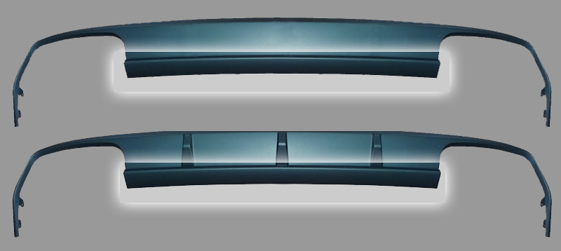 E W212, E S212, Heckblende Diffusor mit Finnen goeckel Performance