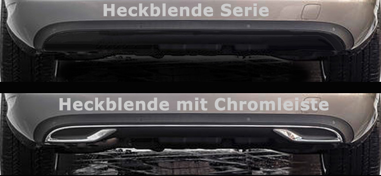 Diffusor E53 AMG Optik Auspuffblenden Chrom Mercedes E-Klasse W213