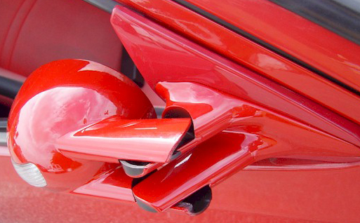 rot orange Heckblende für Mercedes W140
